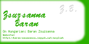 zsuzsanna baran business card